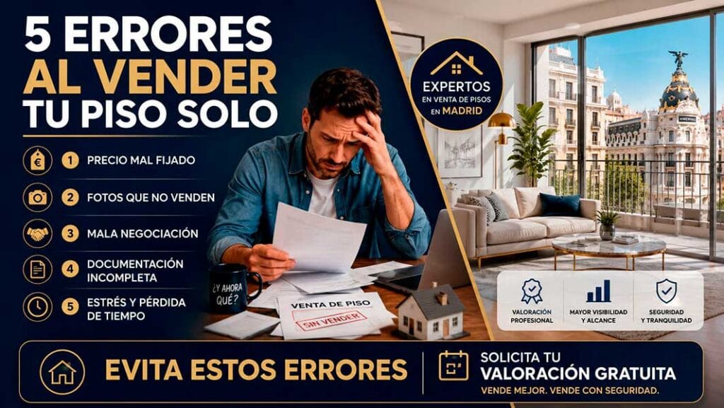 Errores que cometen los propietarios al vender su piso