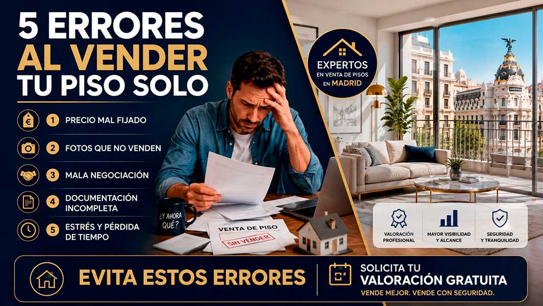 Errores que cometen los propietarios al vender su piso