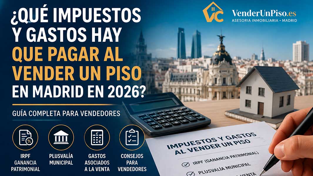 ¿Qué impuestos y gastos hay que pagar al vender un piso en Madrid?